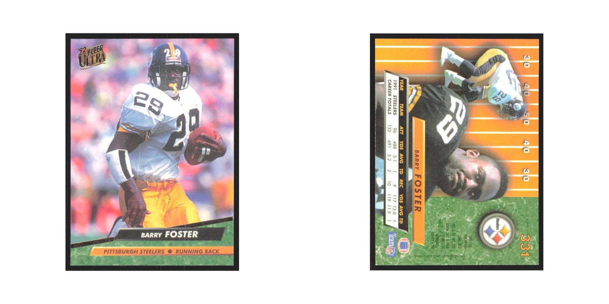 Barry Foster 1992 Fleer Ultra #331 Football Cards Football Card NM