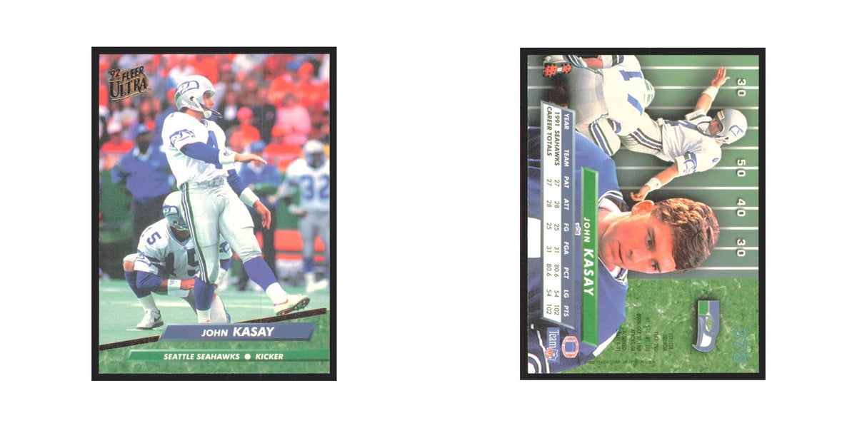 John Kasay 1992 Fleer Ultra #378 Football Cards Football Card NM