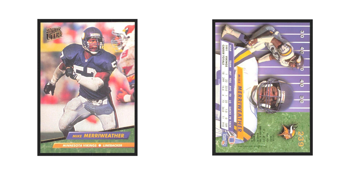 Mike Merriweather 1992 Fleer Ultra #239 Football Cards Football Card NM