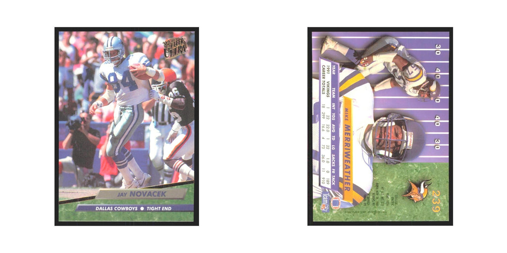 Jay Novacek 1992 Fleer Ultra #239 Football Cards Football Card NM
