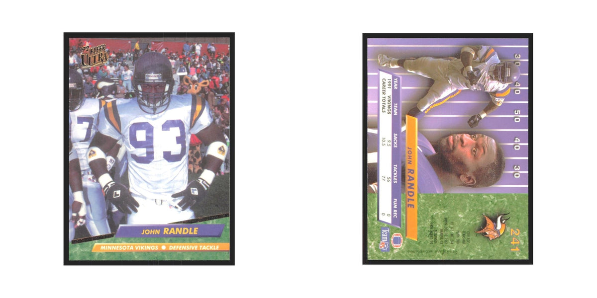 John Randle 1992 Fleer Ultra #241 Football Cards Football Card NM
