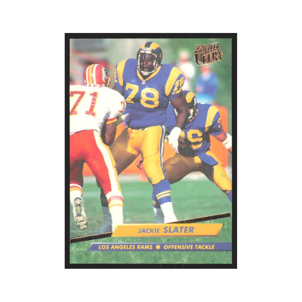 Jackie Slater 1992 Fleer Ultra #212 Football Cards Football Card NM