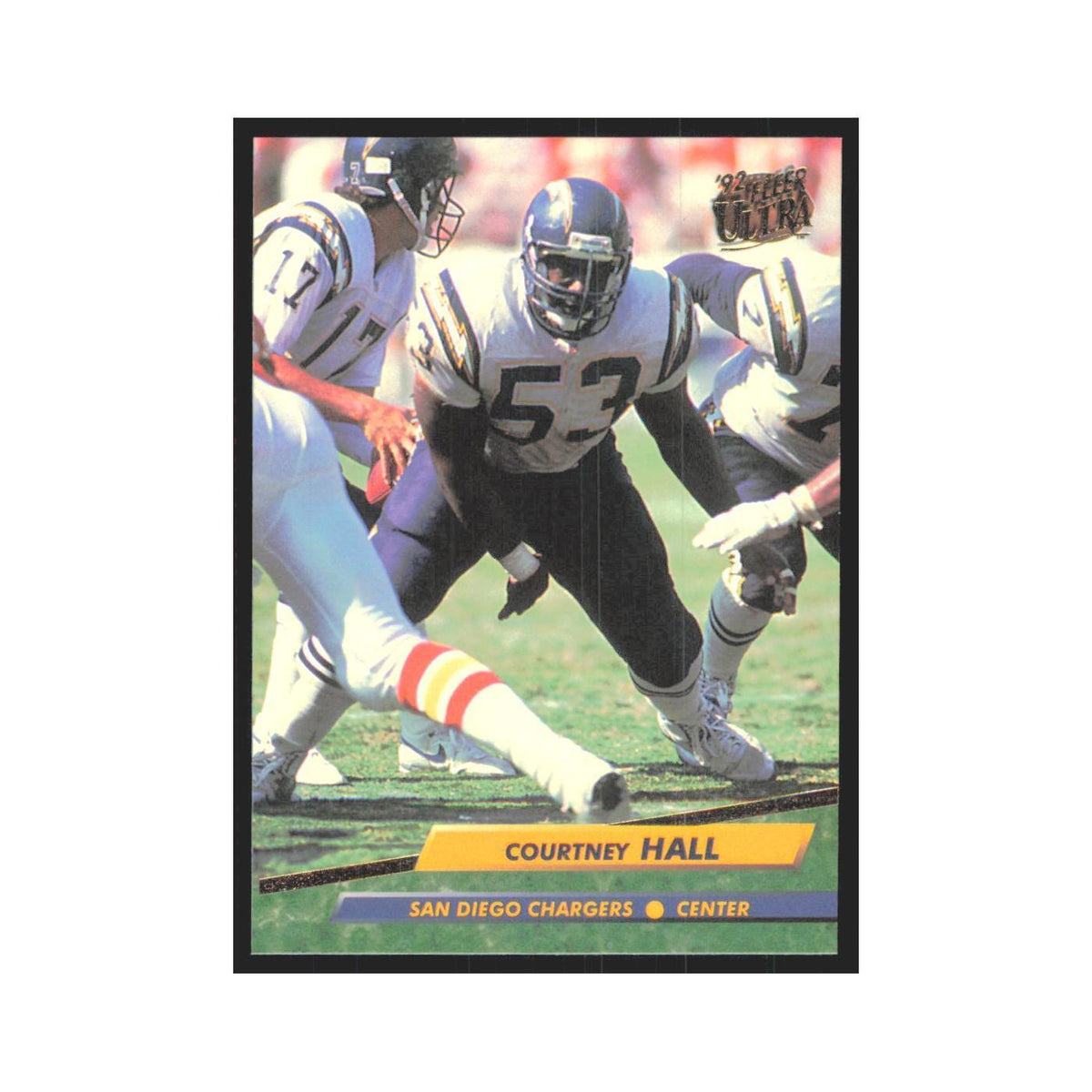 Courtney Hall 1992 Fleer Ultra #346 Football Cards Football Card NM