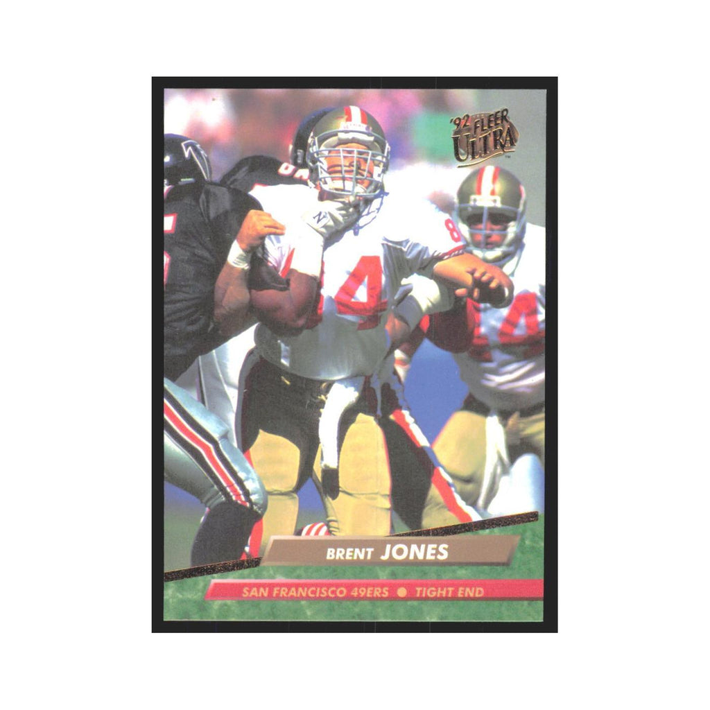 Brent Jones 1992 Fleer Ultra #365 Football Cards Football Card NM