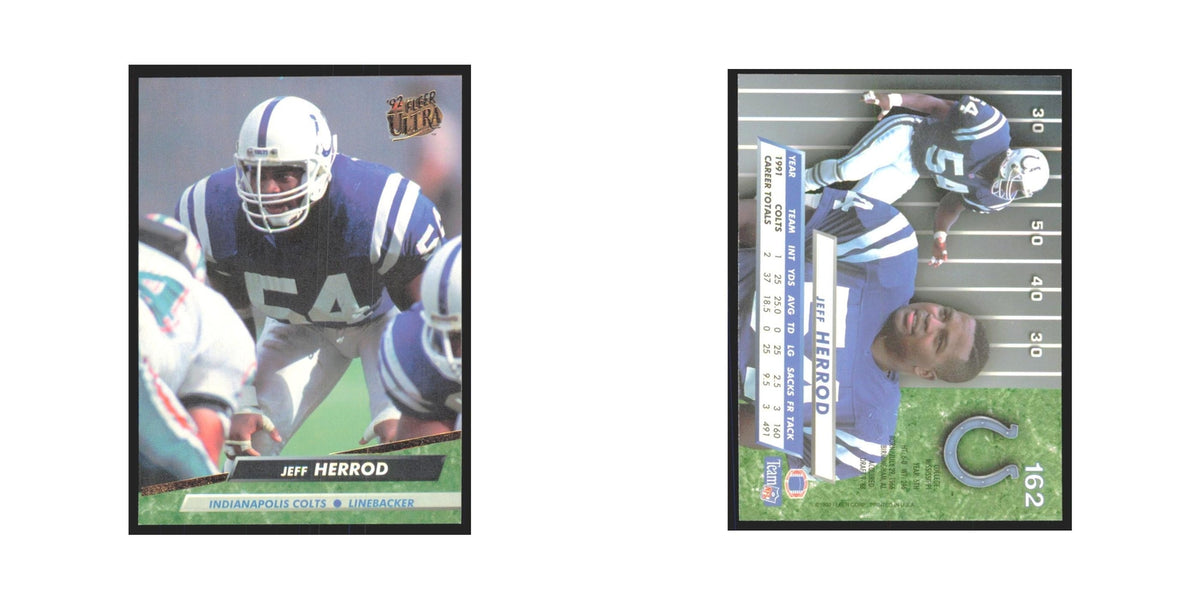 Jeff Herrod 1992 Fleer Ultra #162 Football Cards Football Card NM