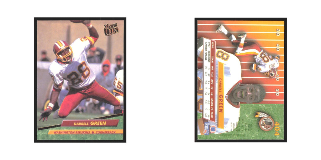 Darrell Green 1992 Fleer Ultra #404 Football Cards Football Card NM
