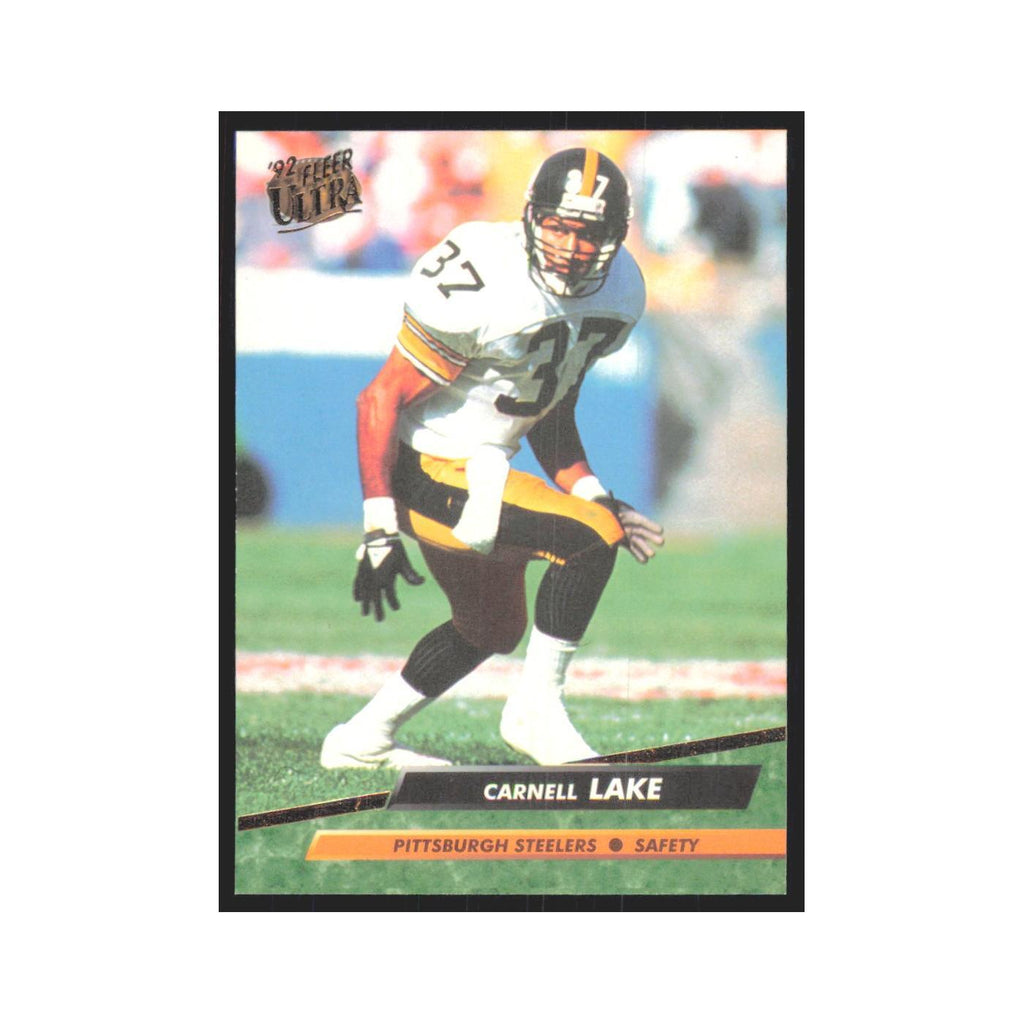 Carnell Lake 1992 Fleer Ultra #335 Football Cards Football Card NM