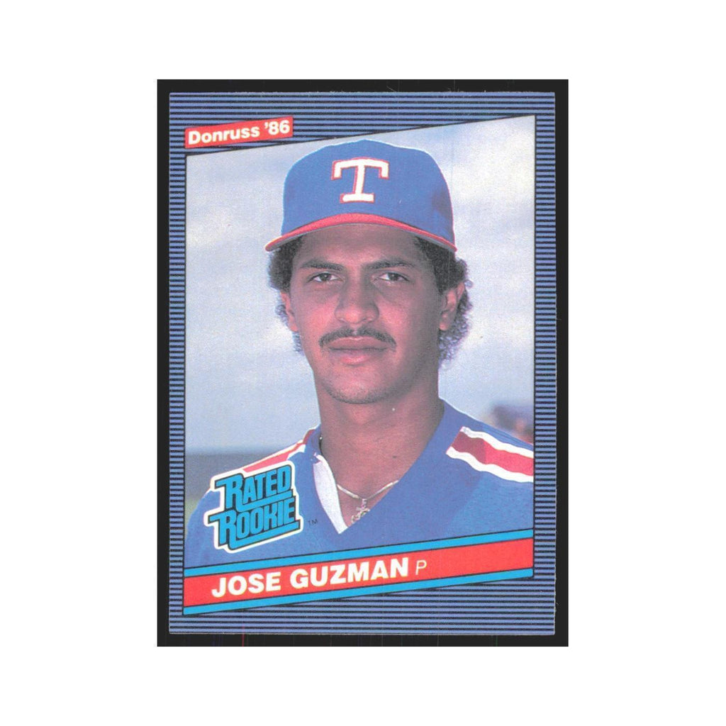 Jose Guzman 1986 Donruss #30 Texas Rangers Baseball Card NM