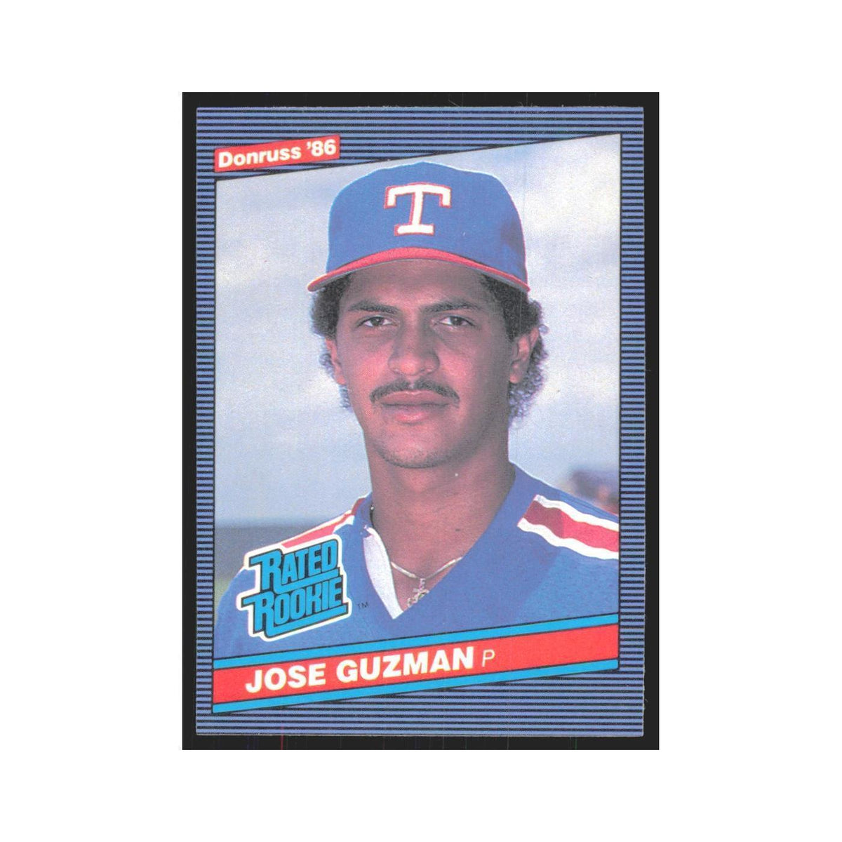 Jose Guzman 1986 Donruss #30 Texas Rangers Baseball Card NM