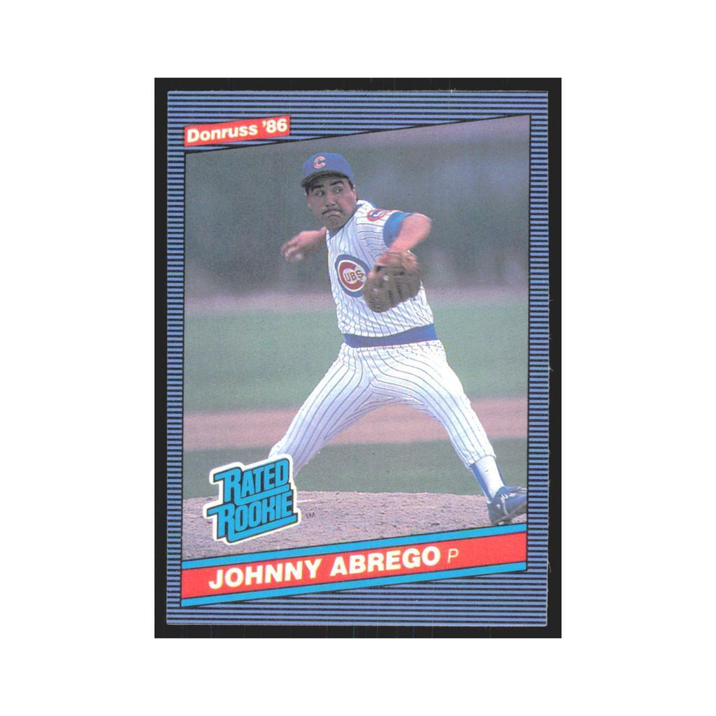 Johnny Abrego Rookie 1986 Donruss #32 Chicago Cubs Baseball Card NM