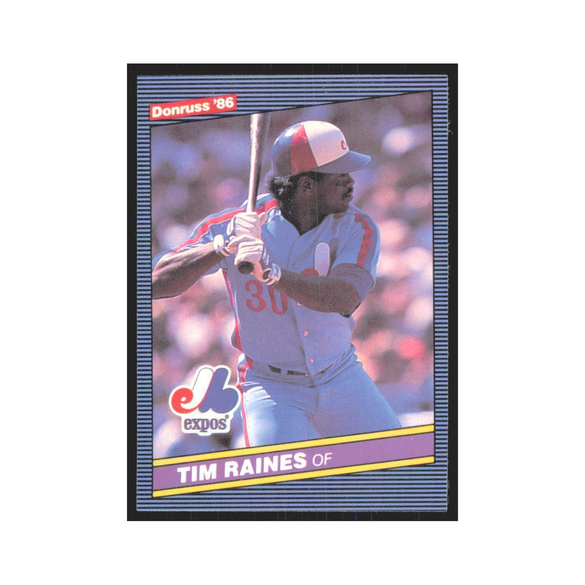 Tim Raines 1986 Donruss #177 Montreal Expos Baseball Card NM