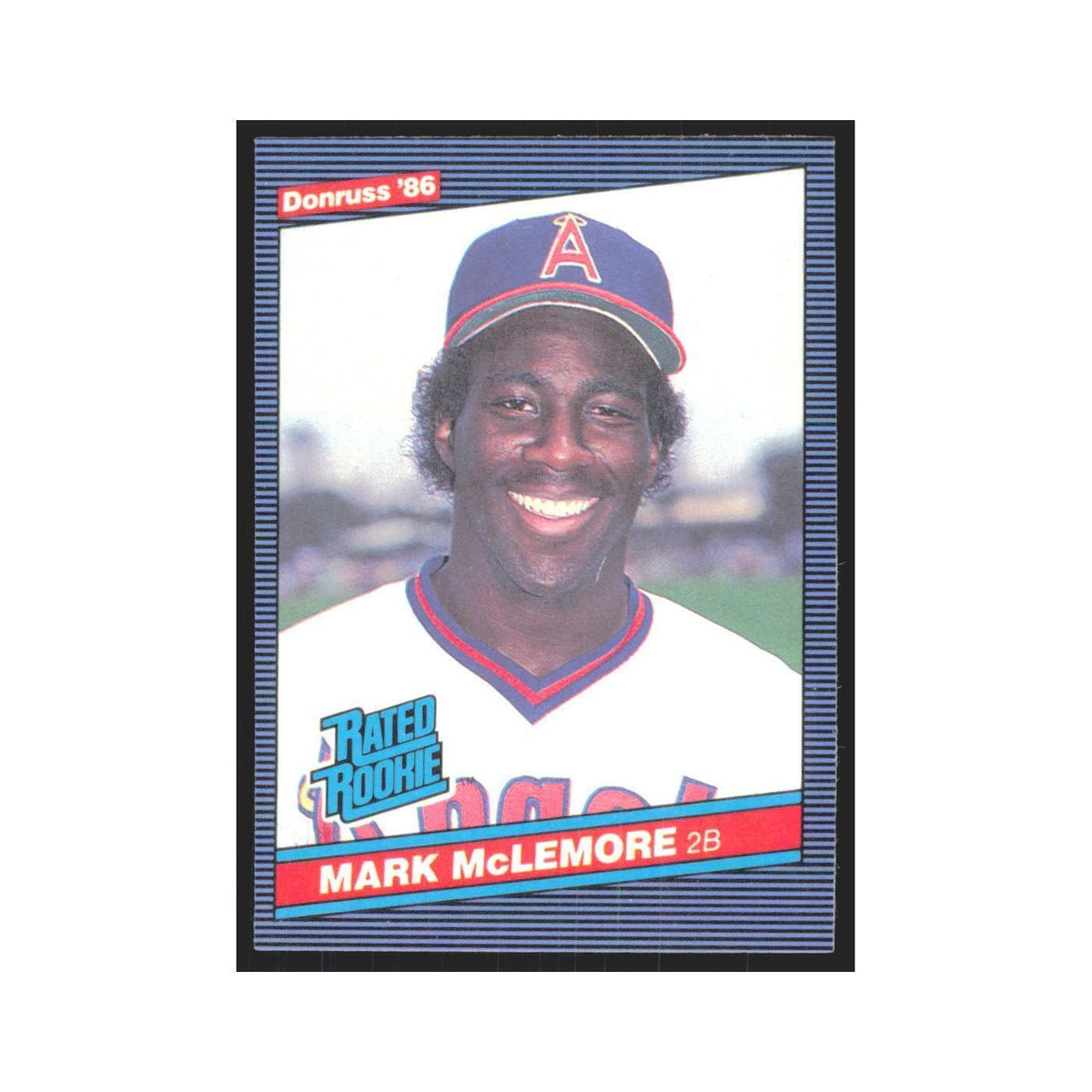 Mark McLemore Rookie 1986 Donruss #35 California Angels Baseball Card NM
