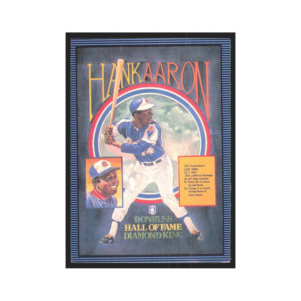 Hank Aaron 1986 Donruss #602 Atlanta Braves Baseball Card NM