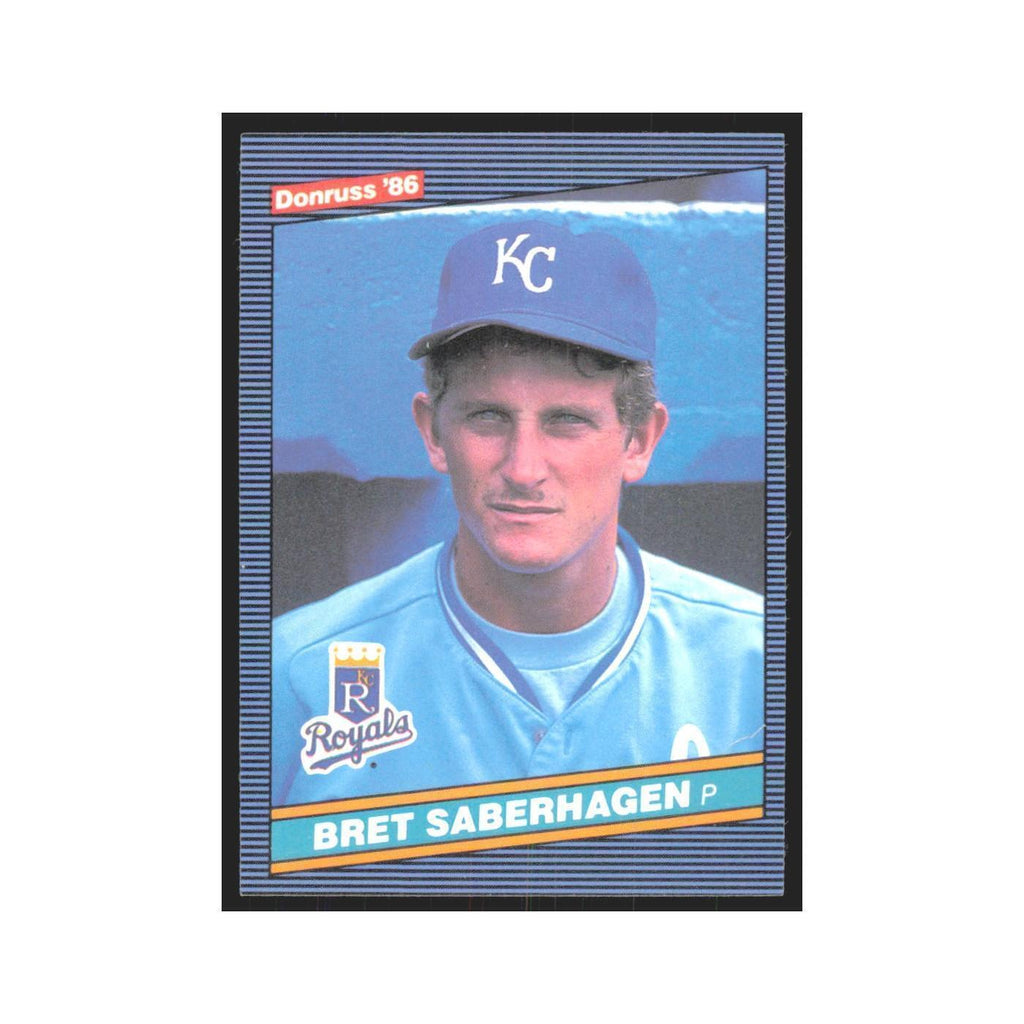 Bret Saberhagen 1986 Donruss #100 Kansas City Royals Baseball Card NM