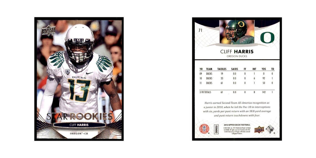 Cliff Harris Rookie 2012 Upper Deck #71 Football Cards Football Card NM