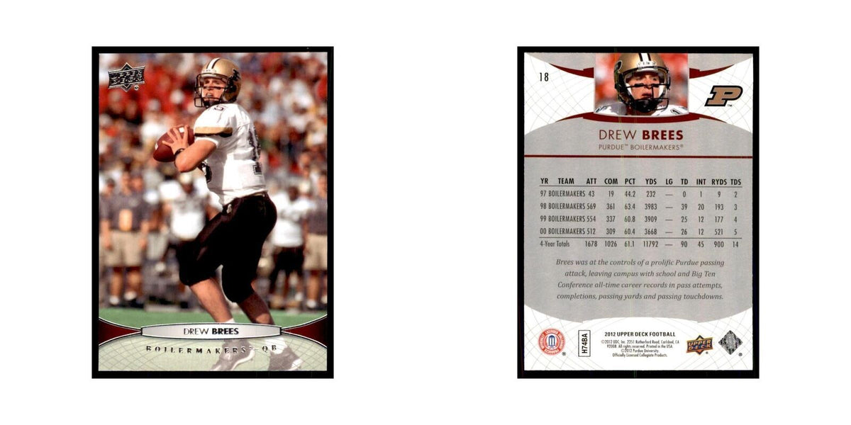 Drew Brees 2012 Upper Deck #18 Football Cards Football Card NM