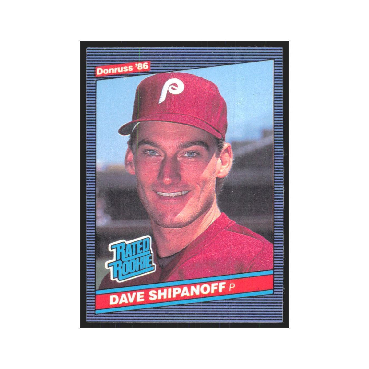 Dave Shipanoff Rookie 1986 Donruss #34 Philadelphia Phillies Baseball Card NM