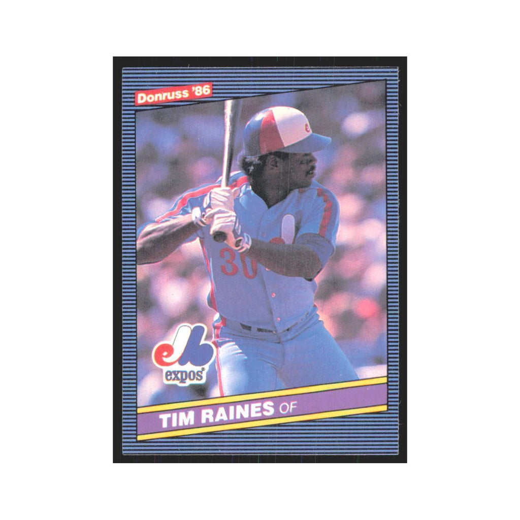 Tim Raines 1986 Donruss #108 Montreal Expos Baseball Card NM