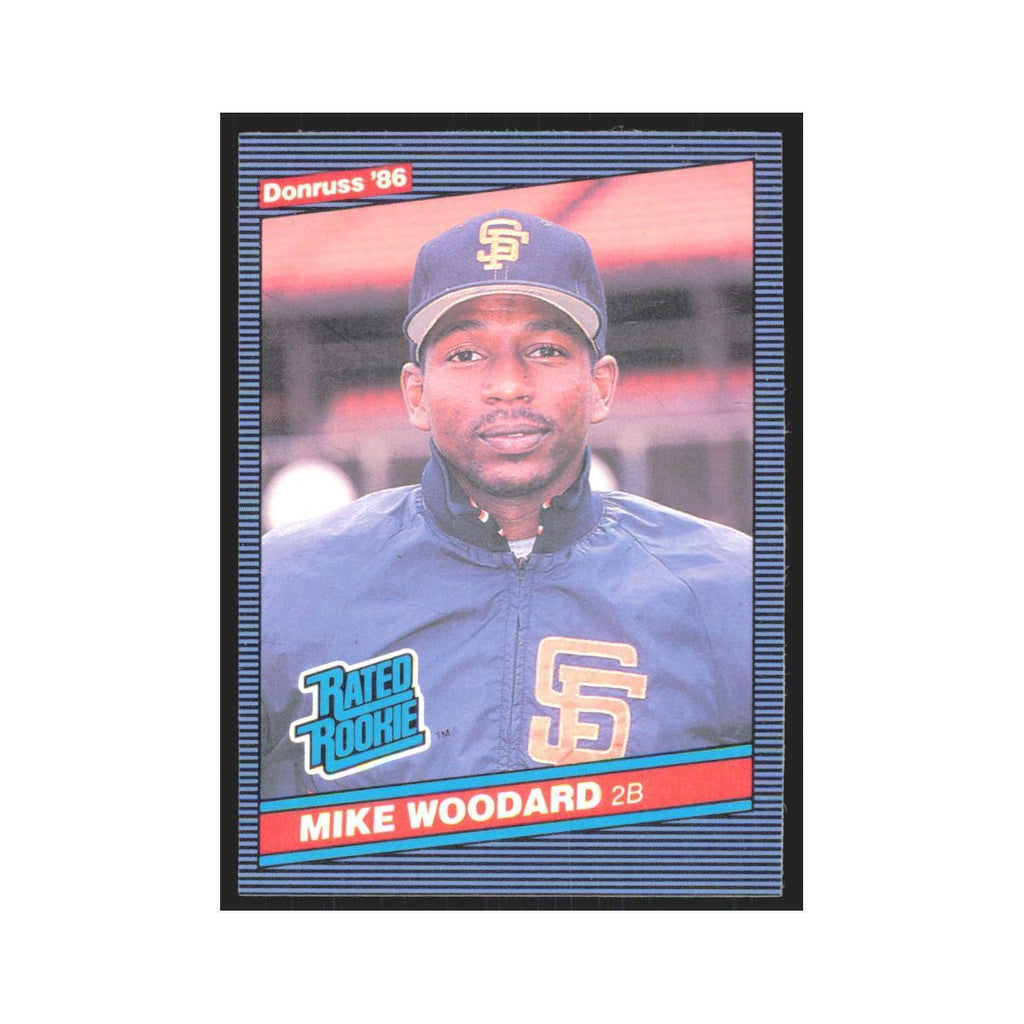 Mike Woodard Rookie 1986 Donruss #46 San Francisco Giants Baseball Card NM