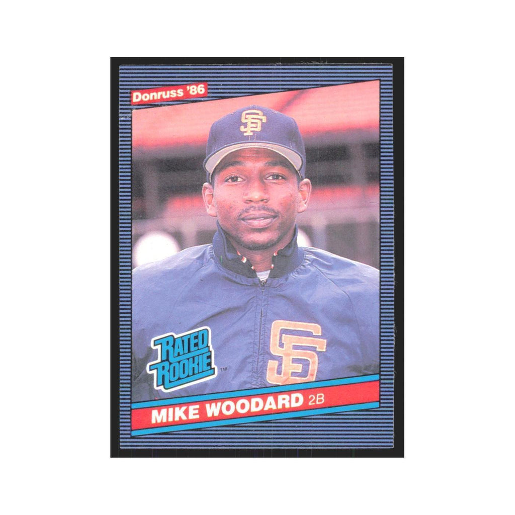 Mike Woodard Rookie 1986 Donruss #46 San Francisco Giants Baseball Card NM