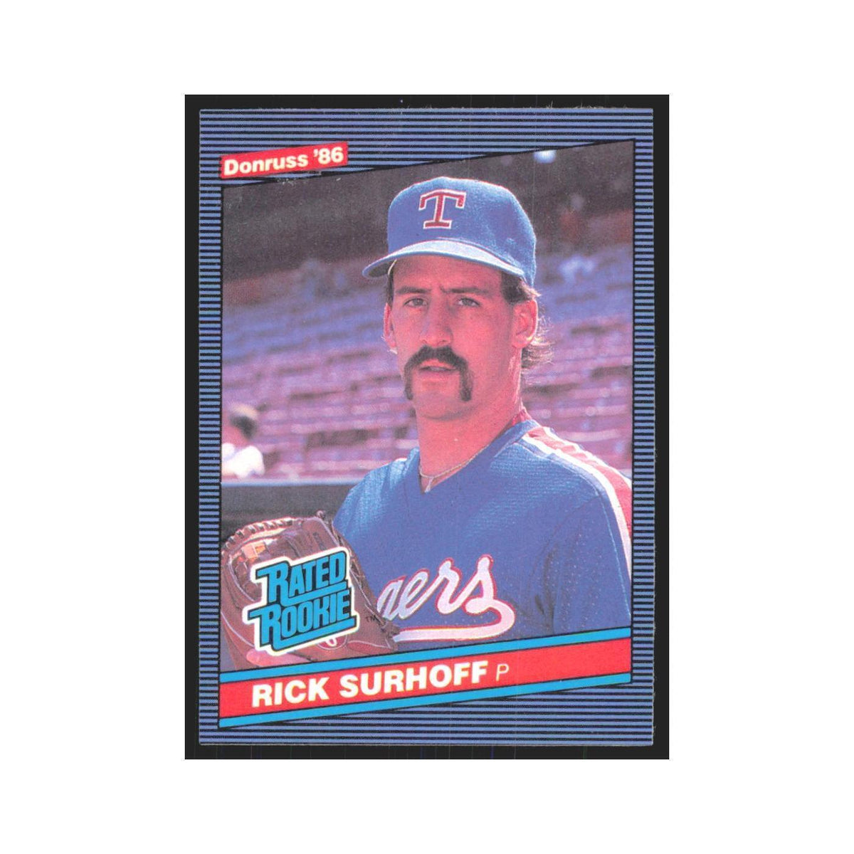 Rick Surhoff Rookie 1986 Donruss #42 Rangers Baseball Card NM