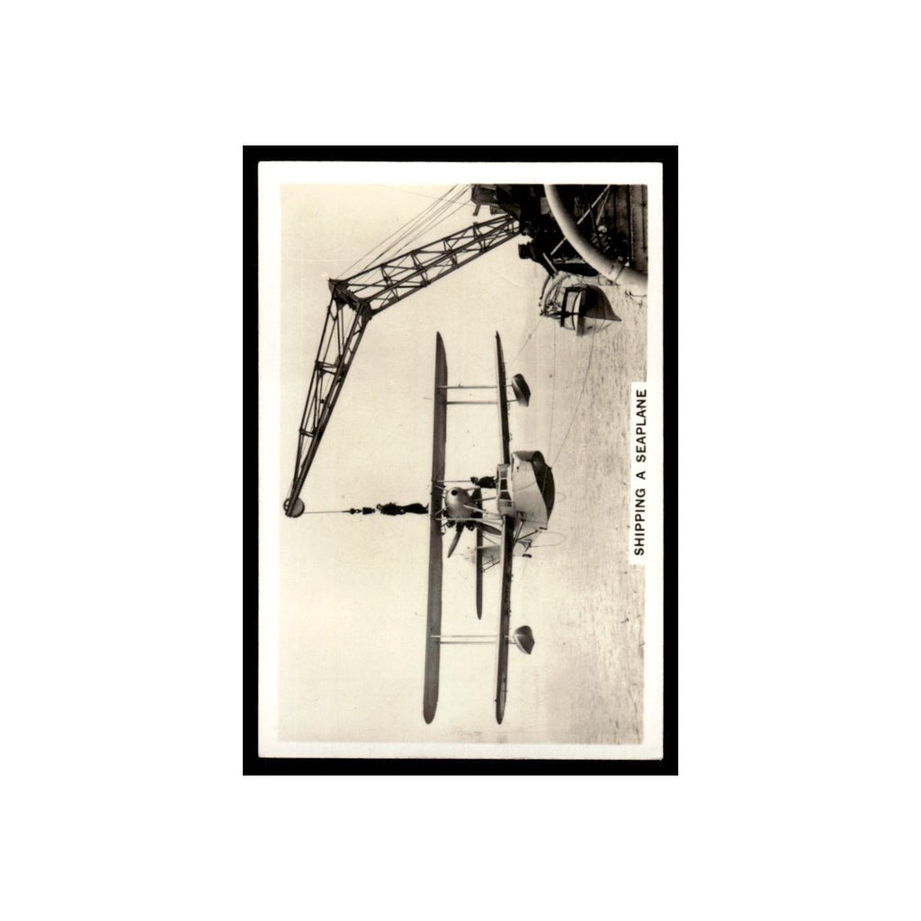 Shipping a Seaplane 1938 Senior Service Flying #46 Tobacco Card VG
