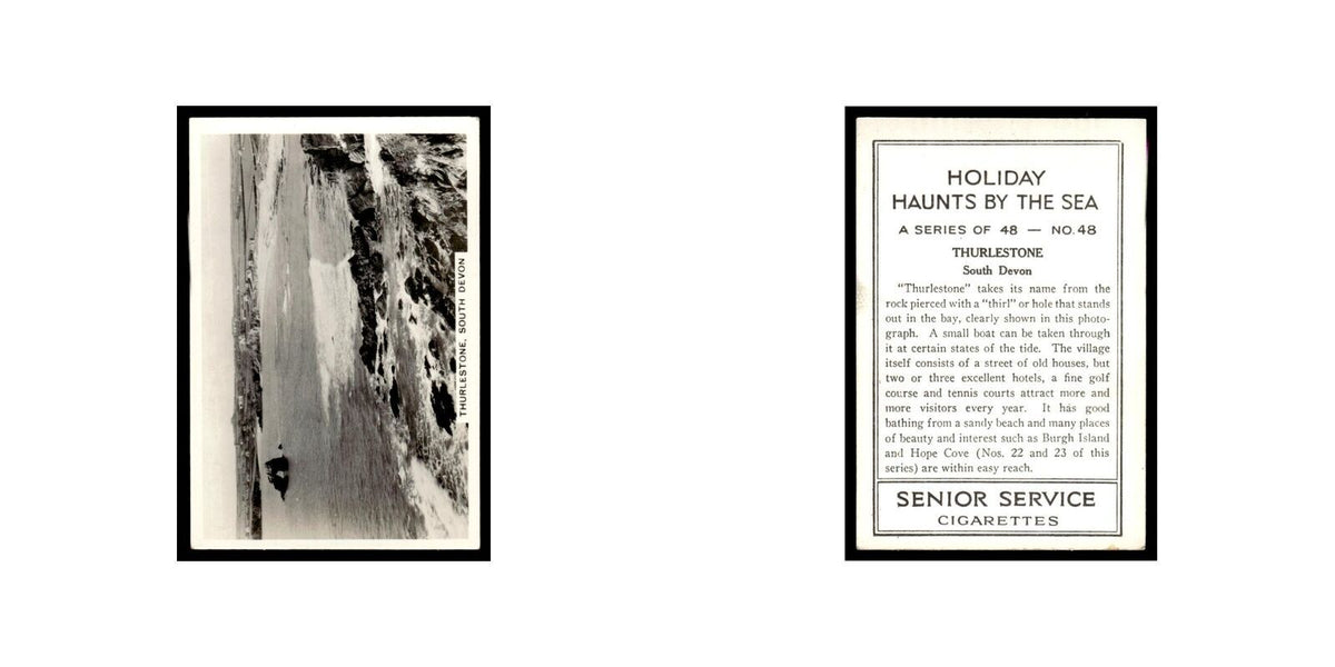 Thurlestone 1938 Senior Service Holiday Haunts by the Sea #48 Tobacco Card VG