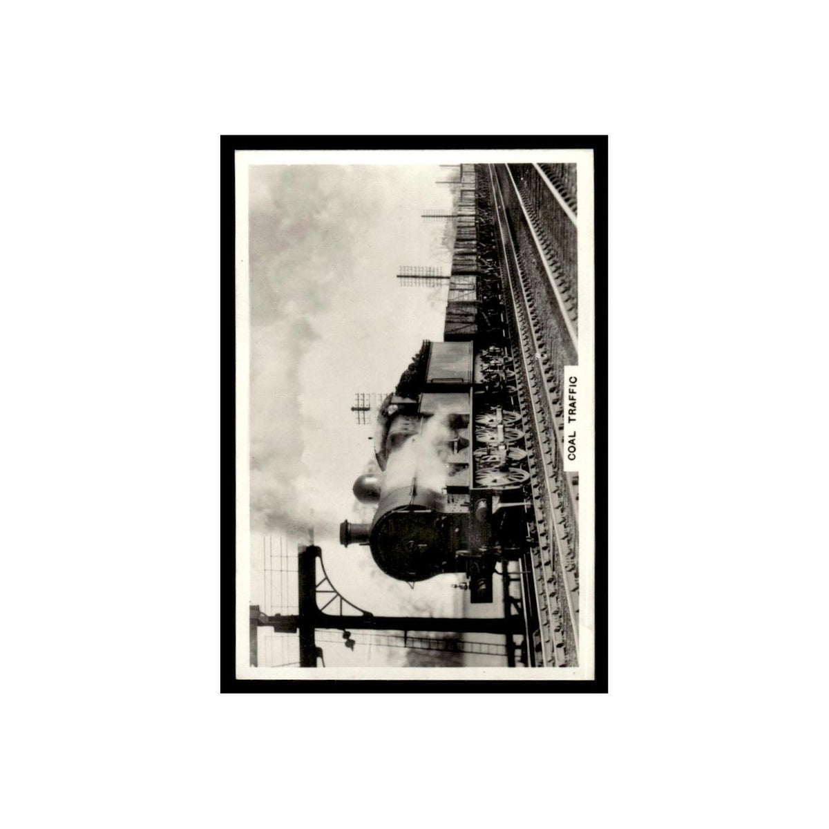 Coal Traffic 1938 Senior Service British Railways #10 Tobacco Card VG