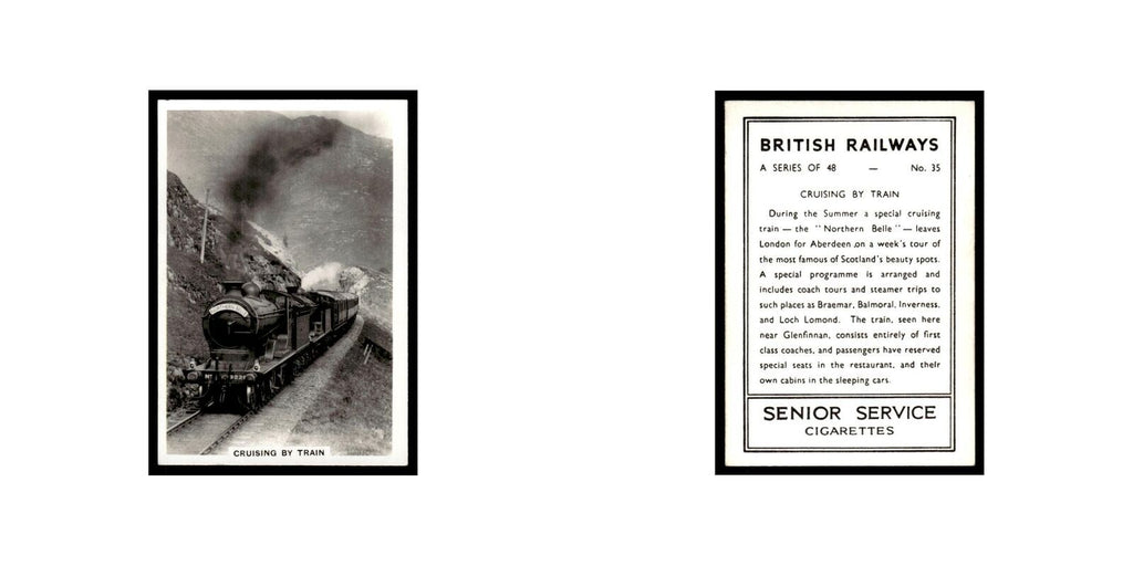 Cruising By Train 1938 Senior Service British Railways #35 Tobacco Card VG
