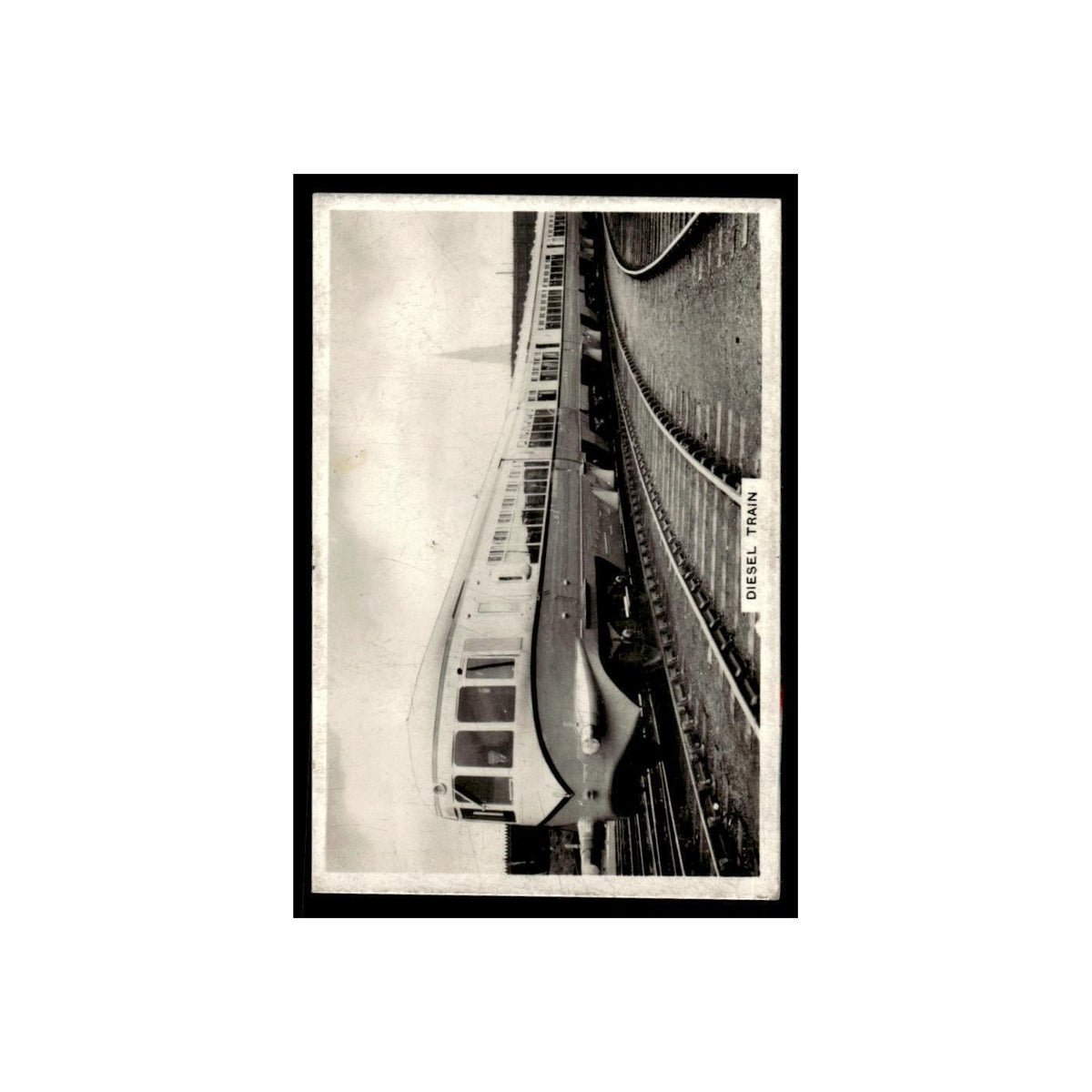 Diesel Train 1938 Senior Service British Railways #12 Tobacco Card VG