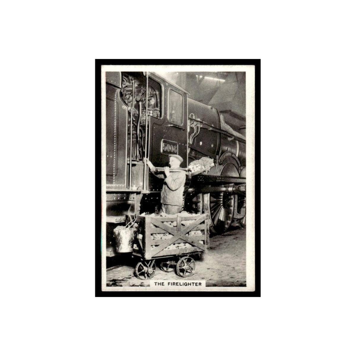 The Firelighter 1938 Senior Service British Railways #30 Tobacco Card VG
