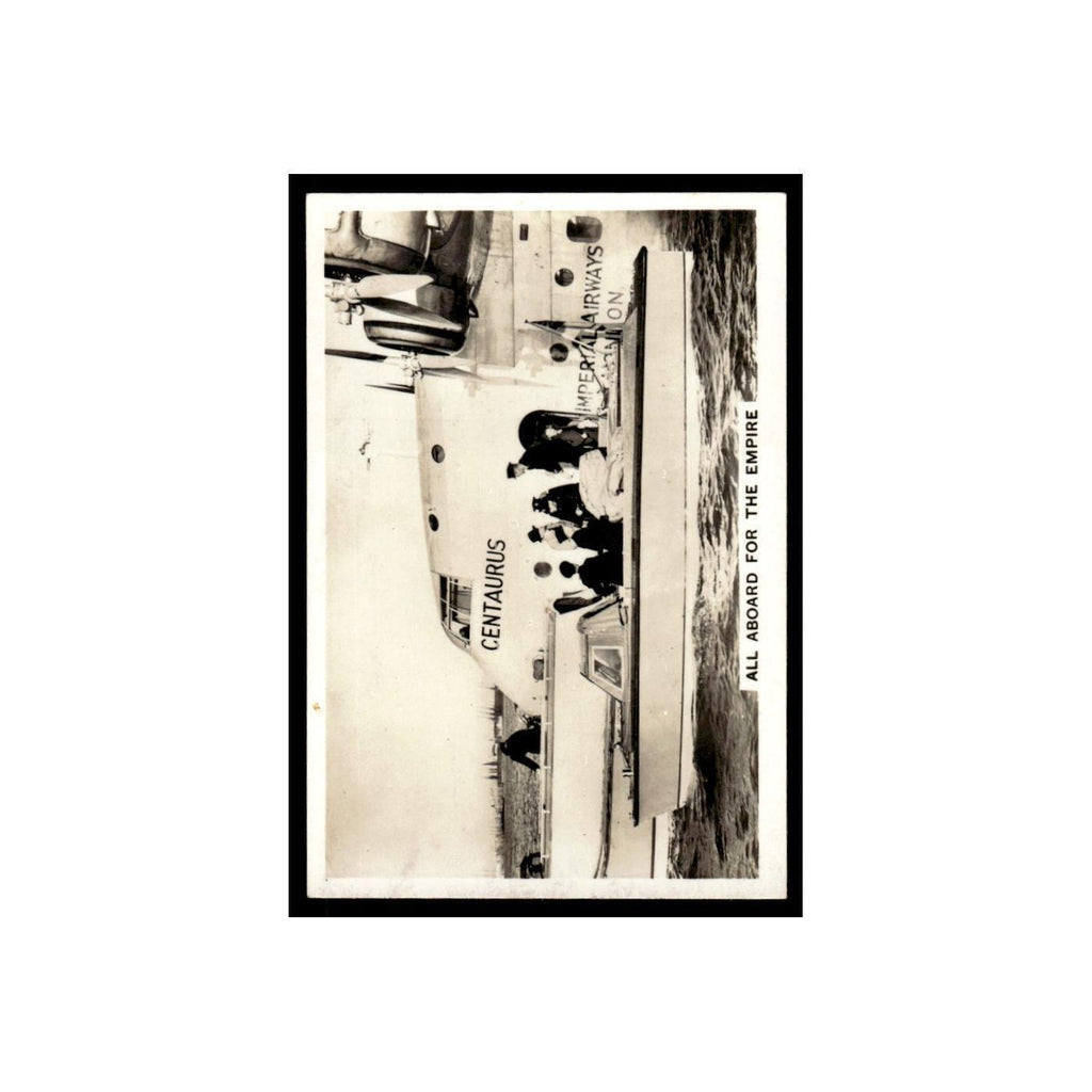 All Aboard For The Empire 1938 Senior Service Flying #45 Tobacco Card VG