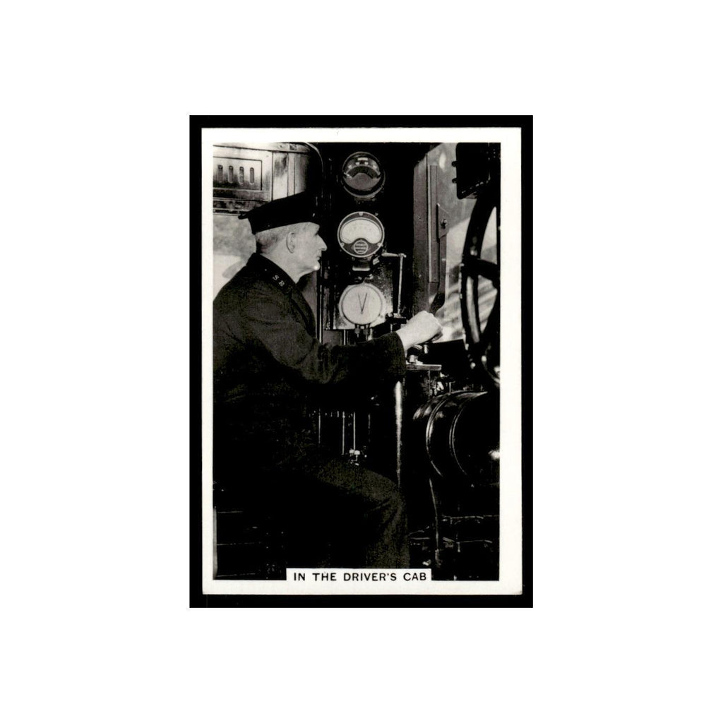 In The Drivers Cab 1938 Senior Service British Railways #31 Tobacco Card VG