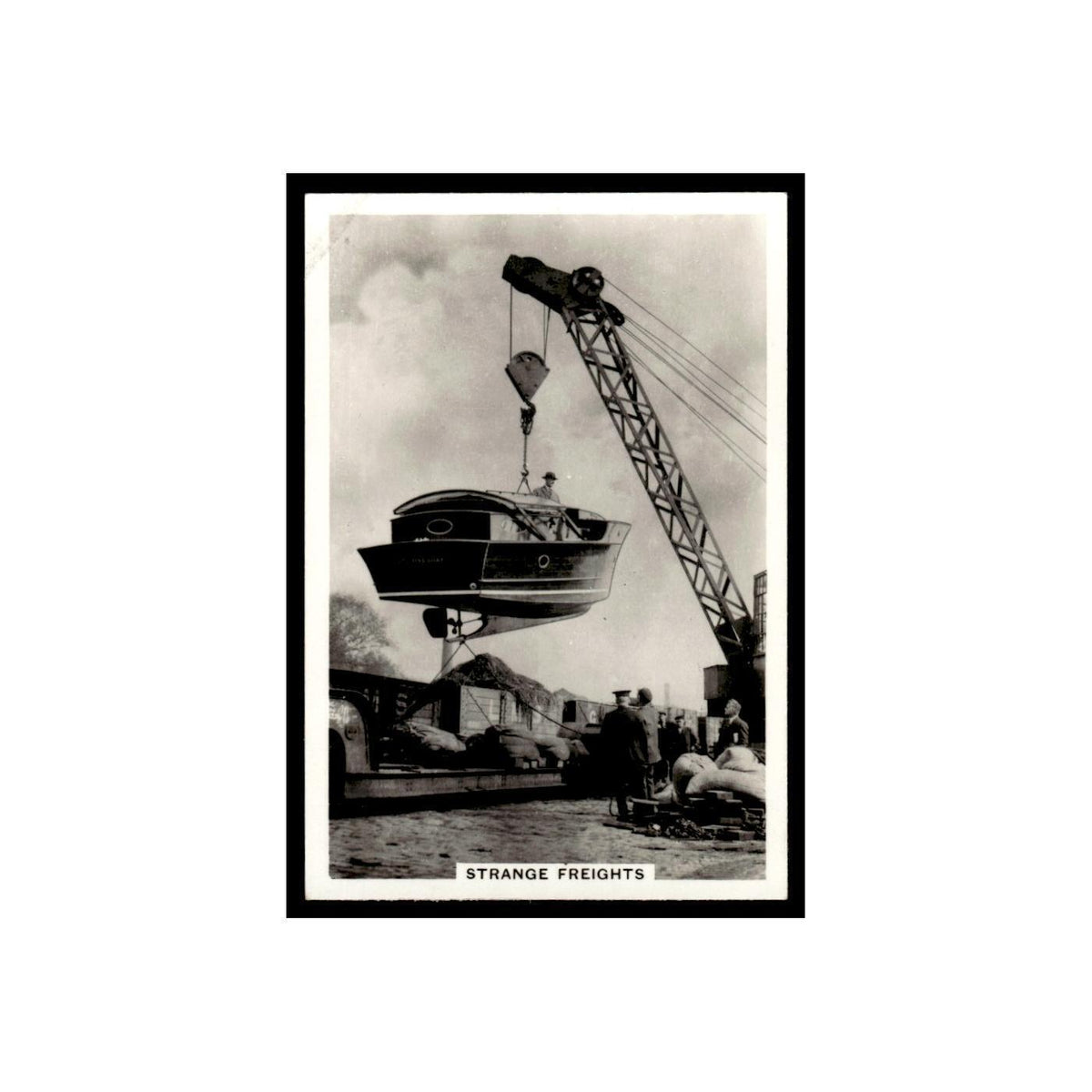 Strange Freights 1938 Senior Service British Railways #32 Tobacco Card VG