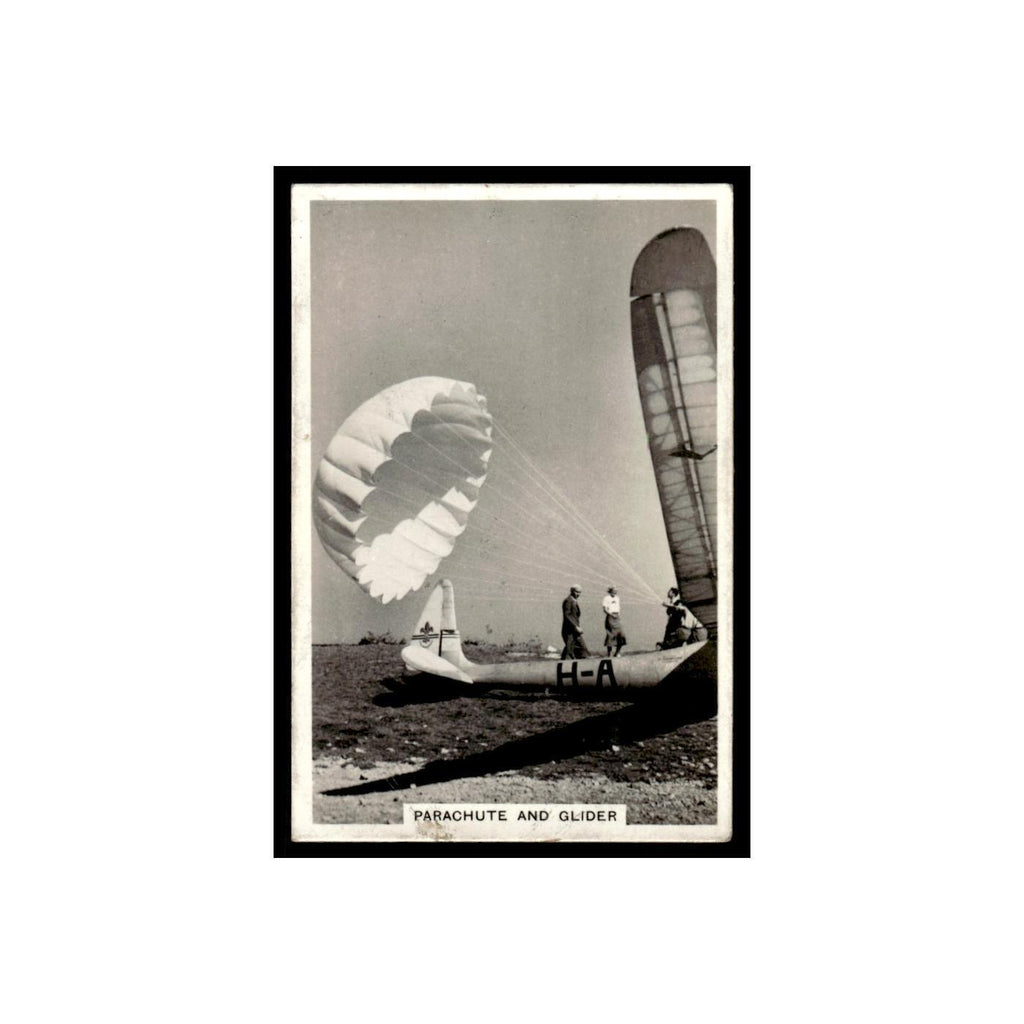 Parachute and Glider 1938 Senior Service Flying #24 Tobacco Card VG