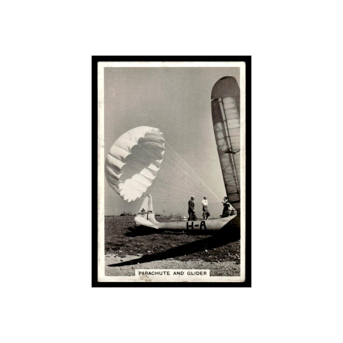 Parachute and Glider 1938 Senior Service Flying #24 Tobacco Card VG