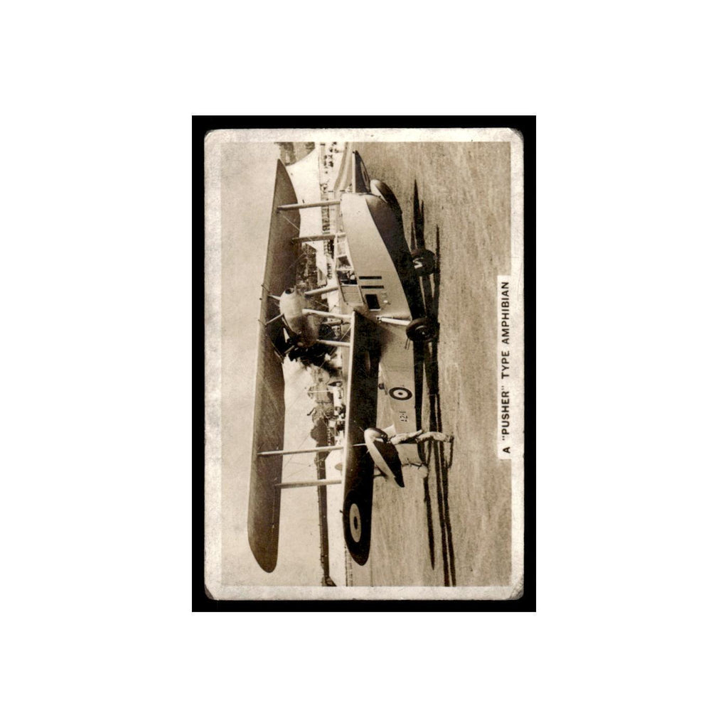 Pusher Type Amphibian 1938 Senior Service Flying #40 Tobacco Card VG