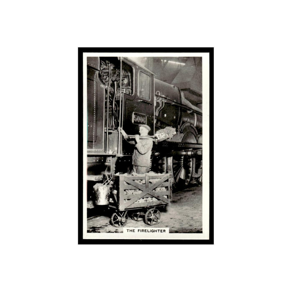 The Firelighter 1938 Senior Service British Railways #30 Tobacco Card VG