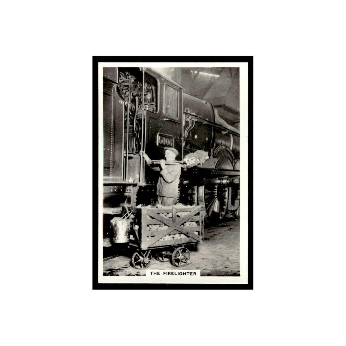 The Firelighter 1938 Senior Service British Railways #30 Tobacco Card VG