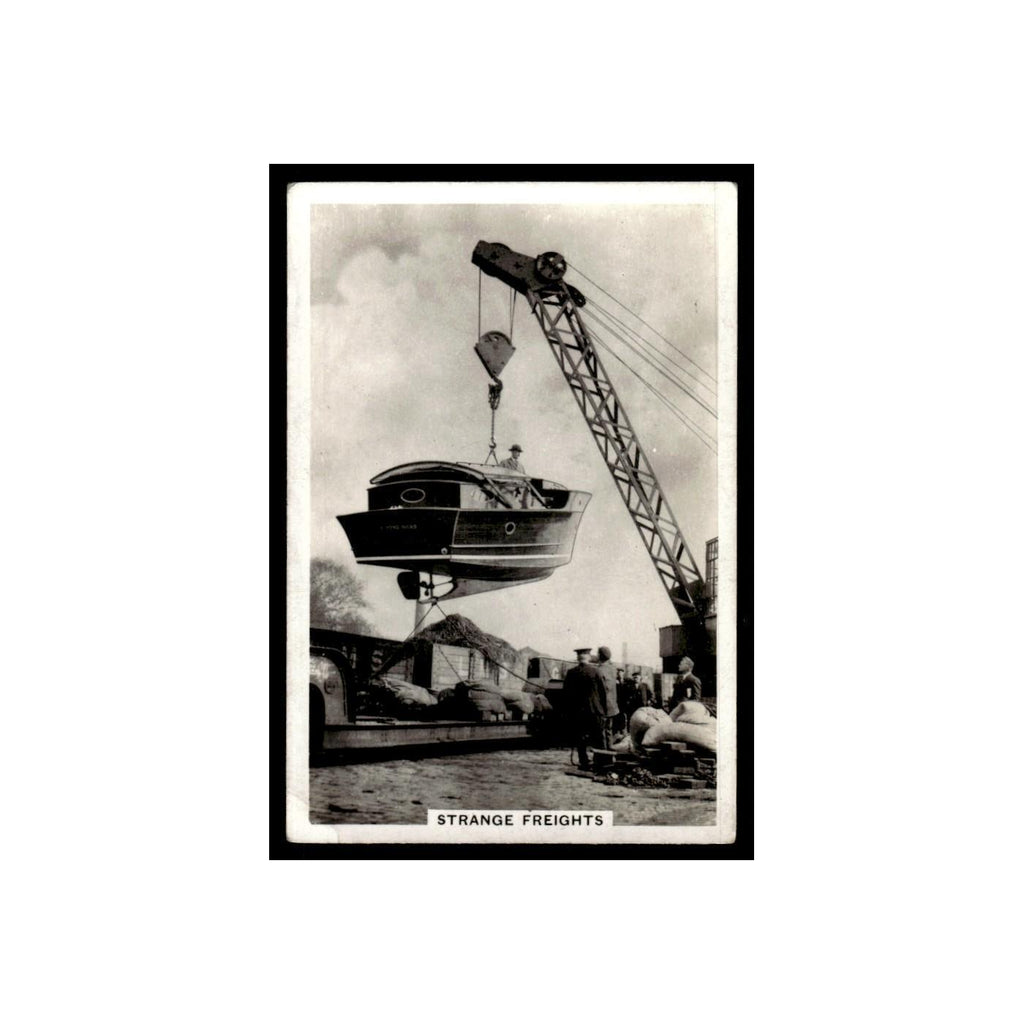 Strange Freights 1938 Senior Service British Railways #32 Tobacco Card VG