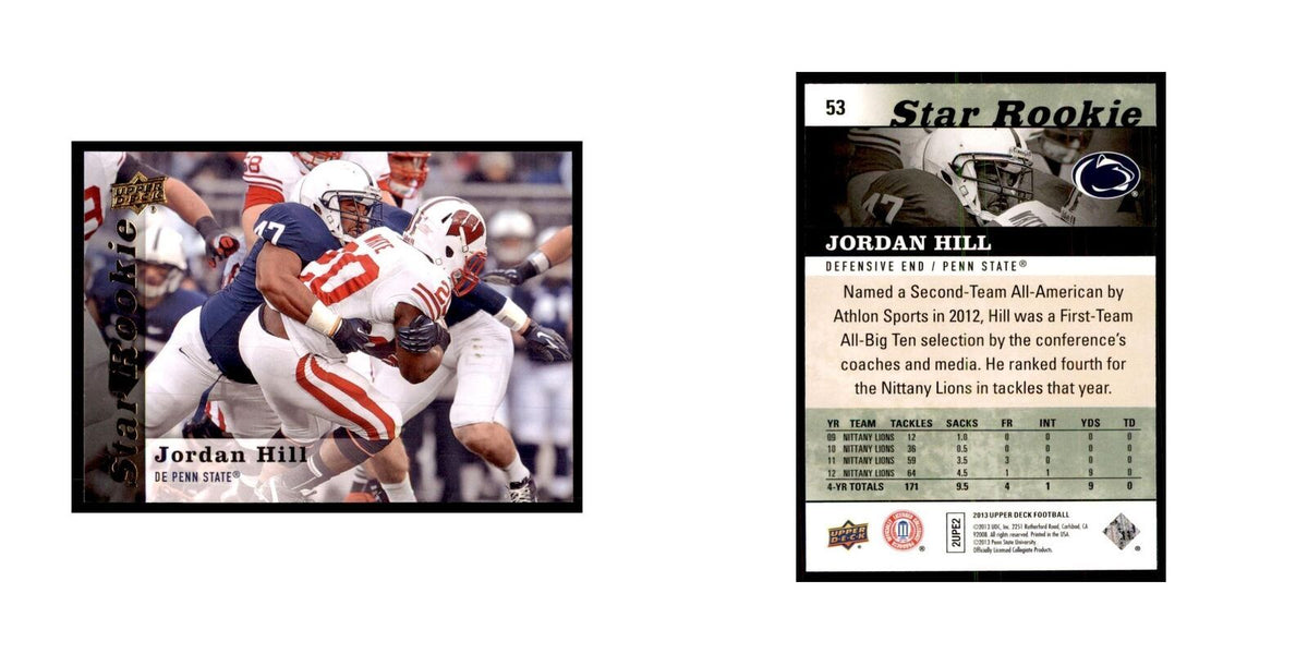 Jordan Hill 2013 Upper Deck #53 Football Cards Football Card NM