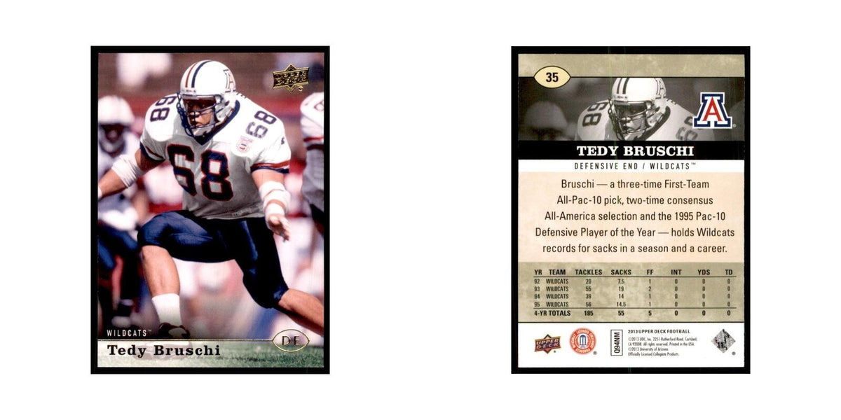 Tedy Bruschi 2013 Upper Deck #35 Football Cards Football Card NM