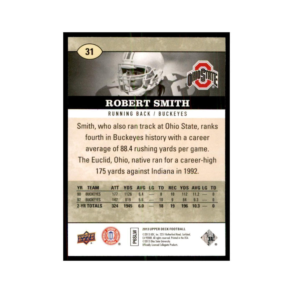 Robert Smith 2013 Upper Deck #31 Football Cards Football Card NM