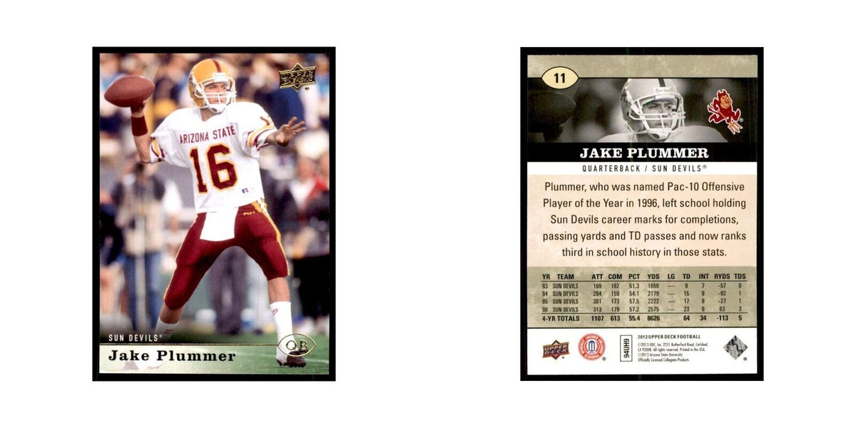 Jake Plummer 2013 Upper Deck #11 Football Cards Football Card NM