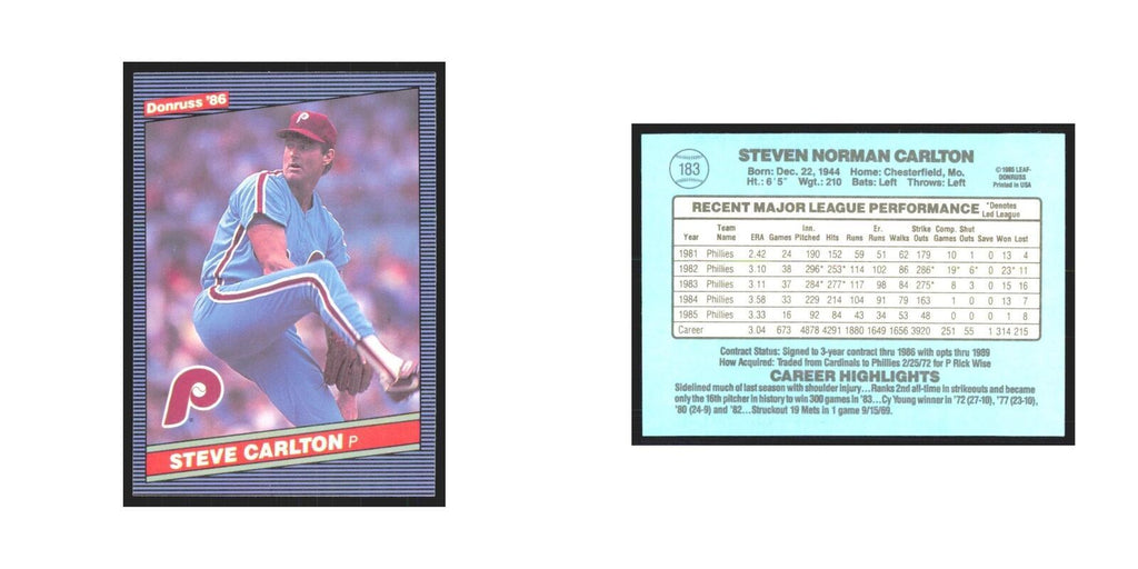 Chris Brown 1986 Donruss #183 Philadelphia Phillies Baseball Card NM