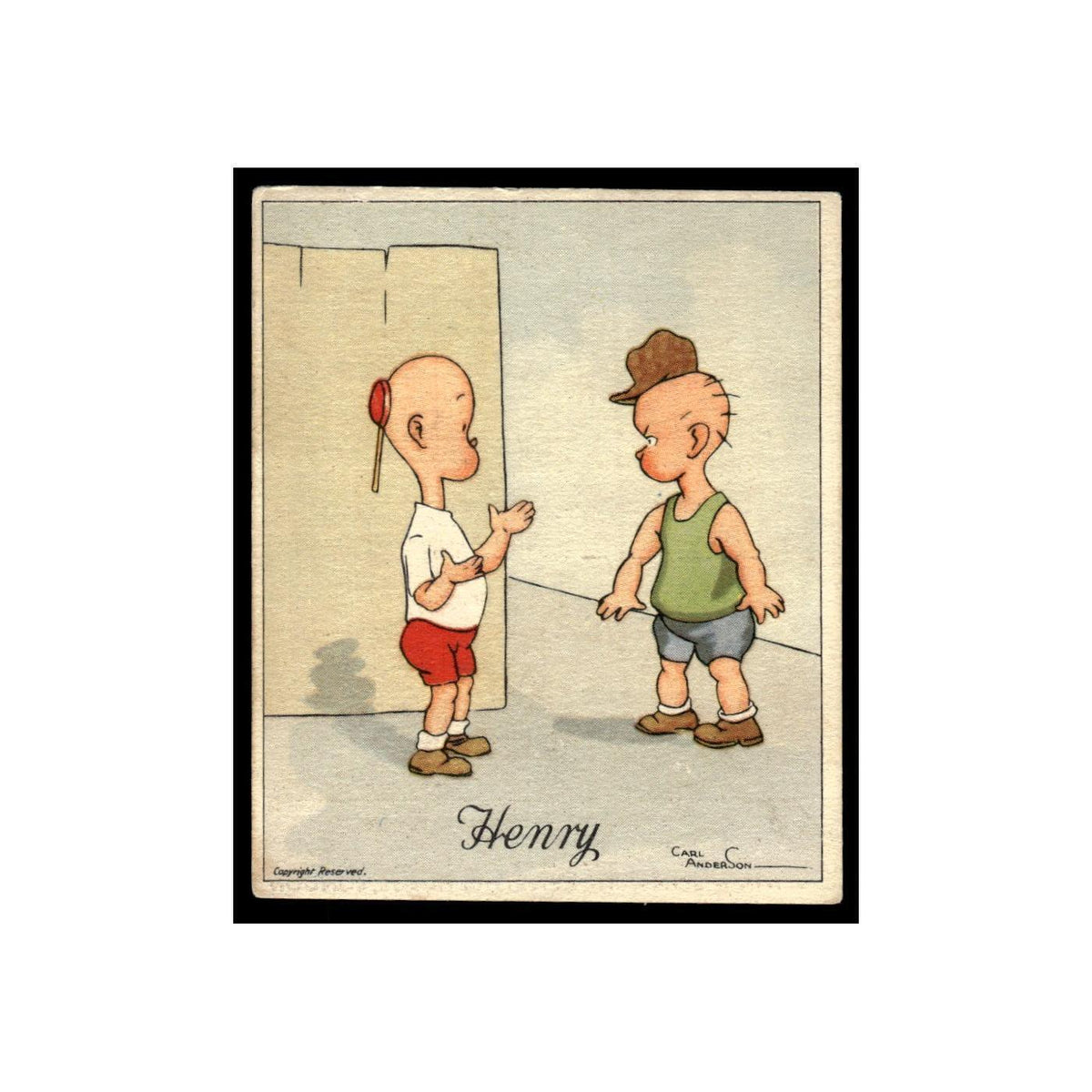Henry 1936 Kensitas House 2nd Series #36 Tobacco Card Poor