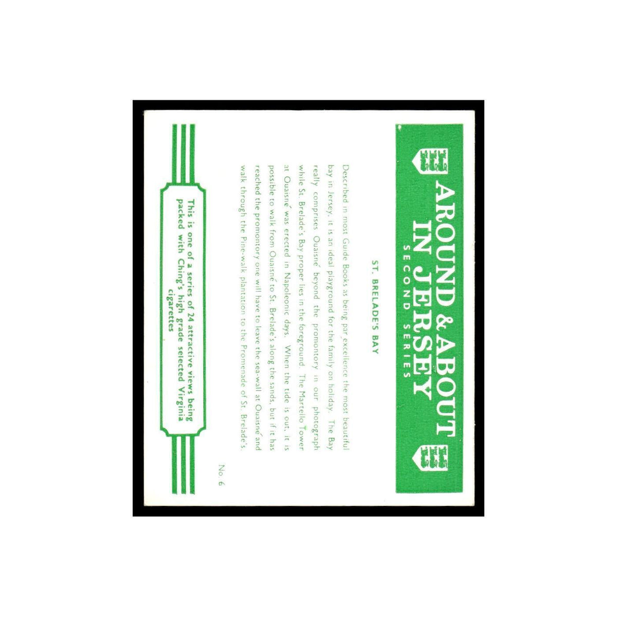 St Brelades Bay 1968 Virginia Cigarettes Around About in Jersey #6 VG