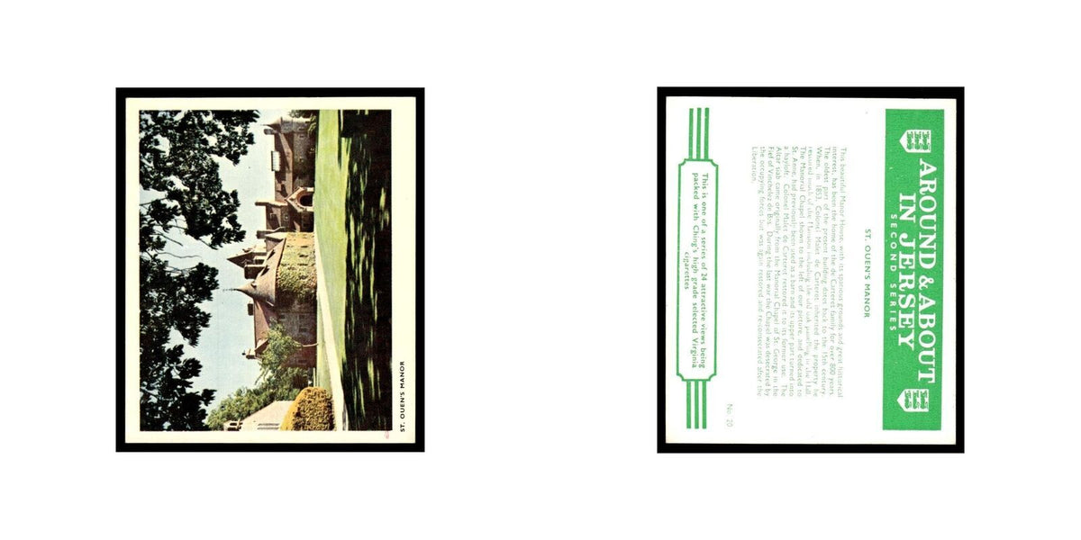 St Ouen's Manor 1968 Virginia Cigarettes Around About in Jersey #20 VG