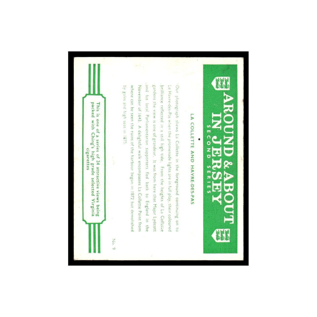 La Collette Havre-Des-Pas 1968 Virginia Cigarettes Around About Jersey #9 VG