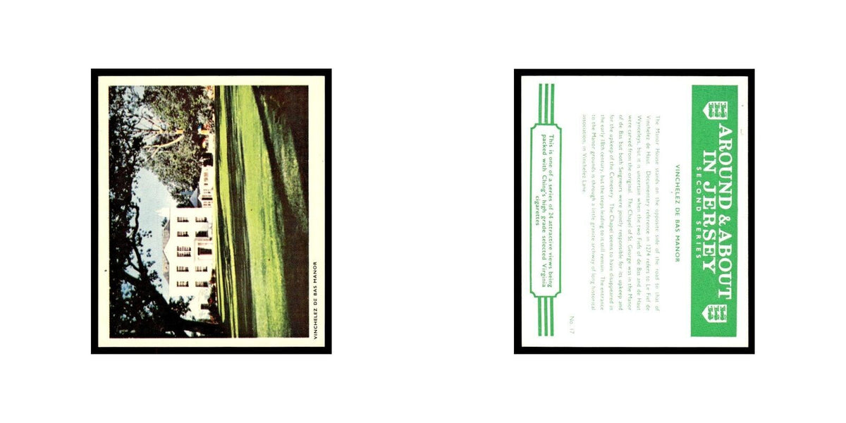 Vinchelez De Bas Manor 1968 Virginia Cigarettes Around About in Jersey #17 VG